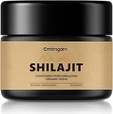Shilajit Pure Himalayan Bio shilajit résine avec 85+ acide humique, minéraux traces et acide fulvic, puissant gel Shilajit pour les hommes et les femmes, Enhancer Premium pour l'énergie et le soutien immunitaire, 60g