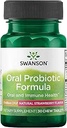 Formule probiotique orale de Swanson - Santé du système buccal et immunitaire - Saveur naturelle de fraise 30 Chwbls