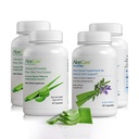 AloeCure Organic Aloe Vera Capsules Pack - 4 Pièces - 2 x VeraFlex, 2 x Aloe Vera Capsules