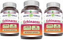 Amazing Formulas Echinacea | 1300 Mg | Veggie Capsules Supplement | Non-GMO | Gluten Free | Made in USA (3 Pack | 180 Count)