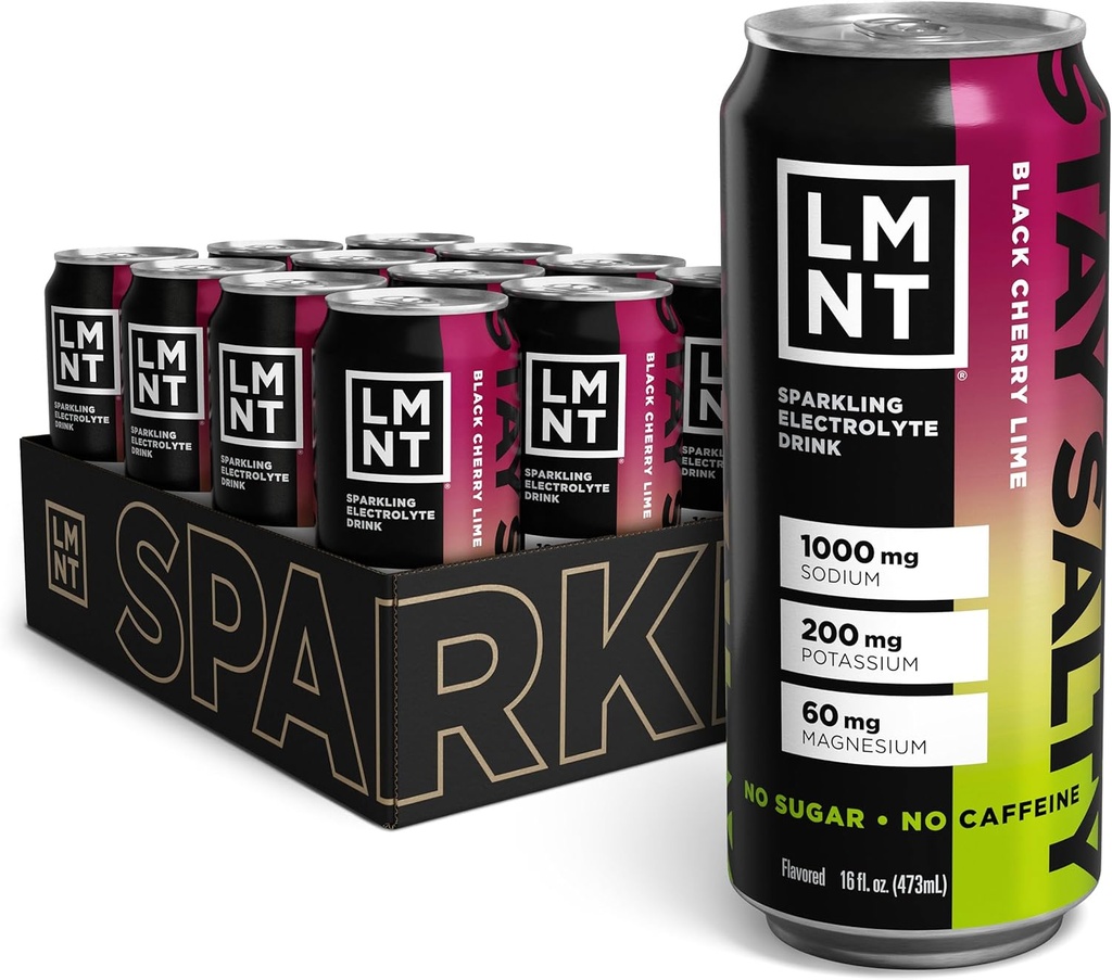 Boissons LMNT Sparkling Electrolyte Drink - Black Cherry Lime