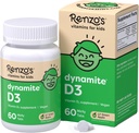 Dynamite de Renzo Vitamine D3, Dissoudre les enfants Vitamine D3, 60 comprimés sans sucre, Lil.