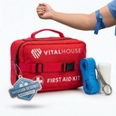 Trousse de premiers soins 346 pièces Survie - Kit médical de trauma imperméable professionnel pour les urgences, idéal pour la maison, le bureau, la voiture, le voyage, l'extérieur, le camping, la randonnée - Sac d'urgence portable