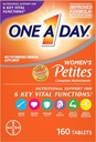 Un jour pour les femmes Petites Multivitamine, Supplément de vitamine A, vitamine C, vitamine D, vitamine E et zinc pour le soutien de santé immunitaire, vitamine B, biotine, folate (sous forme d'acide folique) et plus, 160 Compte