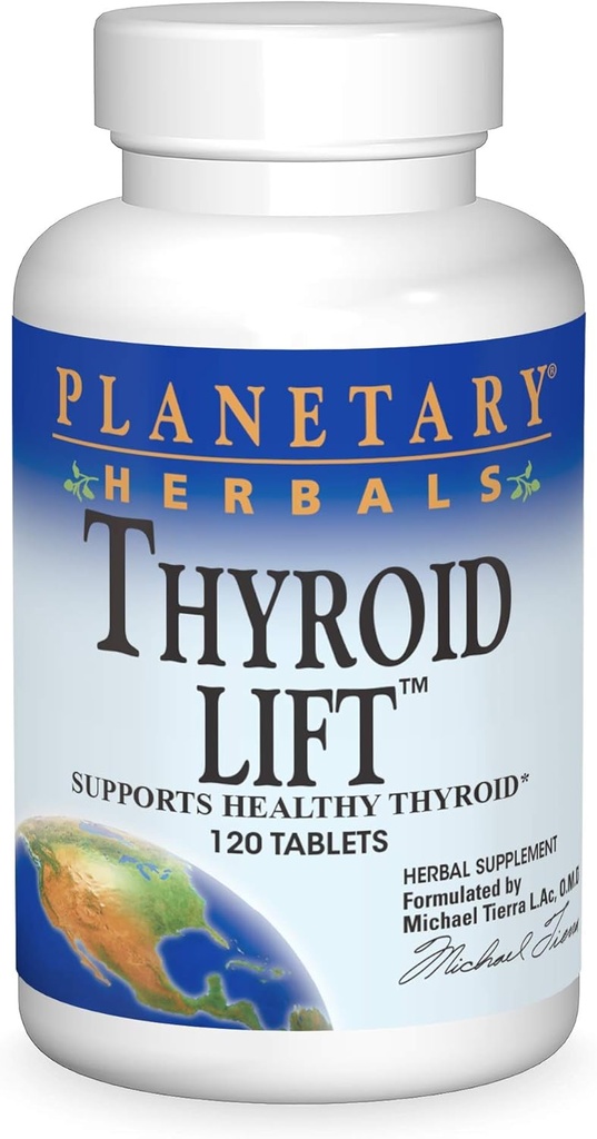 Planetary Herbals Thyroid Lift Tablets, 120 Count