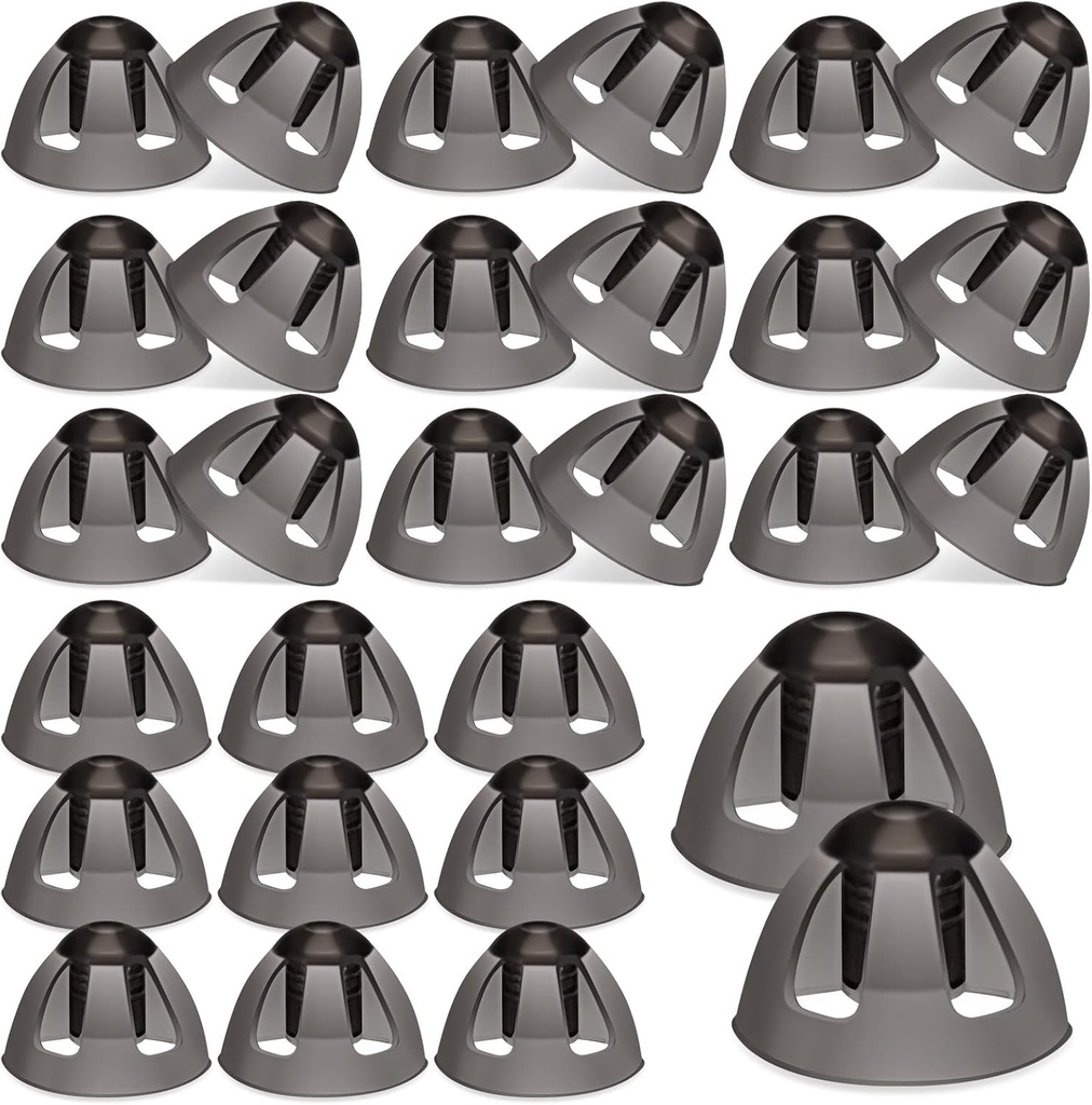Geiserailie 30 Pcs Aid auditif Domes 8mm Aid auditif Open Domes Remplacements Moyen Aid auditif ouvert Compatible avec GN Resound Aids Conseils d'oreille