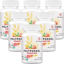 Supplément en polyphénols de 67 500 MG - puissants antioxydants et polyphénol pour la défense de l'âge, polyphénol Superfood, Quercetin, resvératrol, thé vert, base végétale et énergie, support immunitaire, 540 capsules