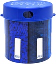 XL Supplément Pill Dispenser Bouteille, 7 Compartiment, Étiquettes, Easy Open, Anti-Mixing, UV Protégé Organisateur, Extra Large Vitamine Mensuel, Monster Fit Porte-Médicament (Cobalt Blue, Large)