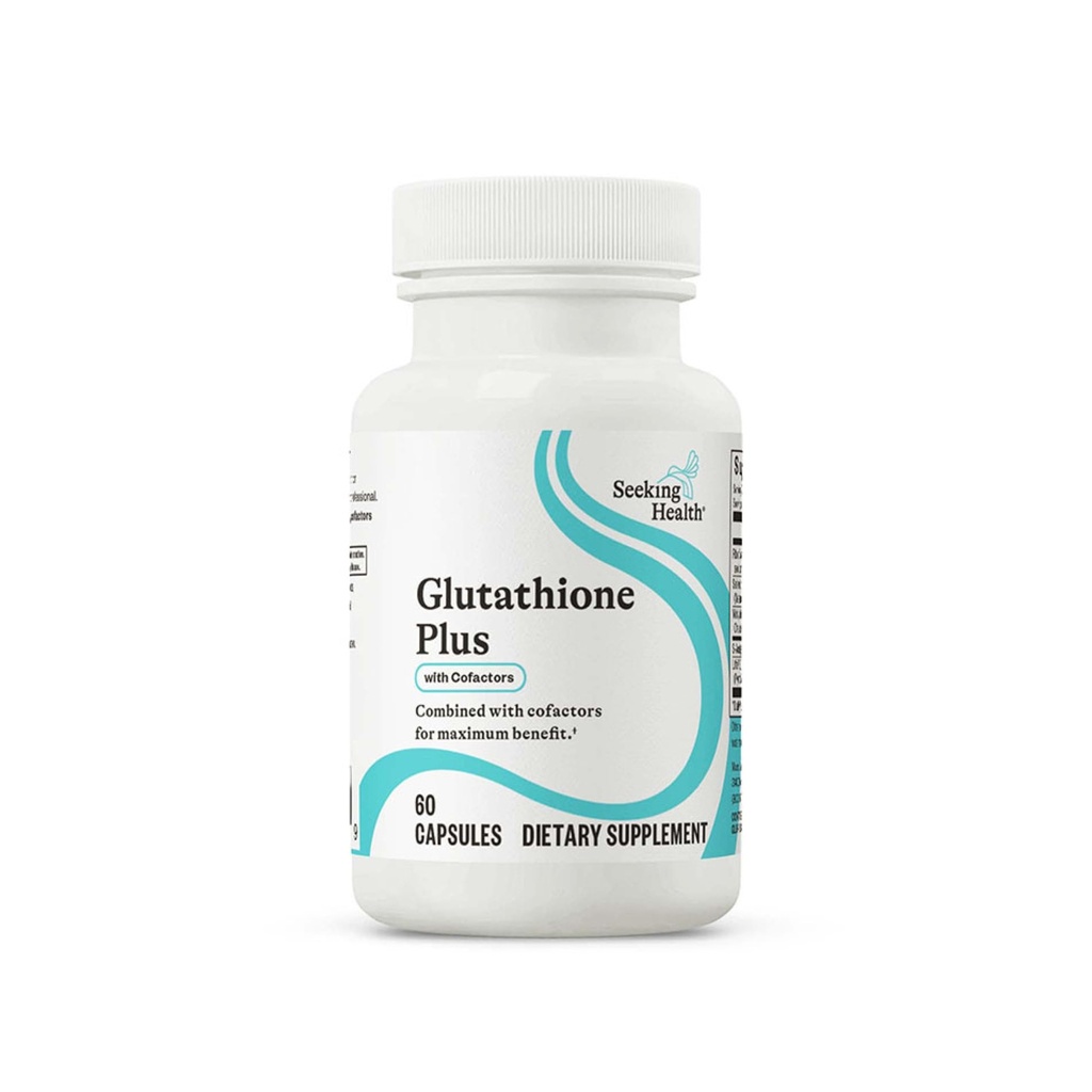 Recherche de la santé Glutathion Plus, 100 mg de S-acétyl-L Glutathion avec Cofacteurs, Immune et Soutien à la désintoxication, Santé du foie, Antioxydant et Soutien radical libre, Végétarien (60 capsules)