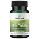 Swanson Chardon Lait Plein spectre 500 Milligrammes 30 Capsules