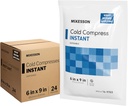 McKesson Instant Cold Packs 6" x 9" [24 Pack] – Instant Ice Packs for Injuries Disposable, Pain Relief, Swelling, Sprains – Travel Cold Compress for Sports, First Aid, Toothache