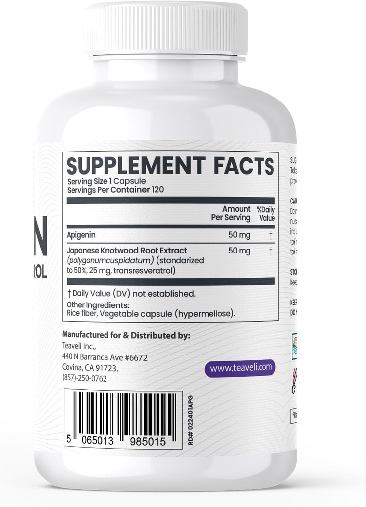 Teaveli Citicoline avec Apigenin Bundle