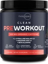 Type Zero Clean Préentraînement (11,3 oz, punch de fruits) + racine de betterave + L-Arginine + L-Citrulline, 2G Arginine, L-Citrulline Malate, Beta A, sans sucre, préparation de caféine biologique pour les hommes et les femmes