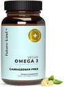 Supplément futur Omega-3 pour la clarté, la mémoire et le confort de la mobilité, 2 mois d'approvisionnement en softgels parfumés aux agrumes avec EPA et DHA, supplément Omega-3 végétalien des algues, sans carrageenan, 60 comtes