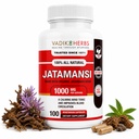 Vadik Herbes certifié biologique Jatamansi Spikenard Racine (Nardostachys jatamansi) Poudre (100 Vegicaps)
