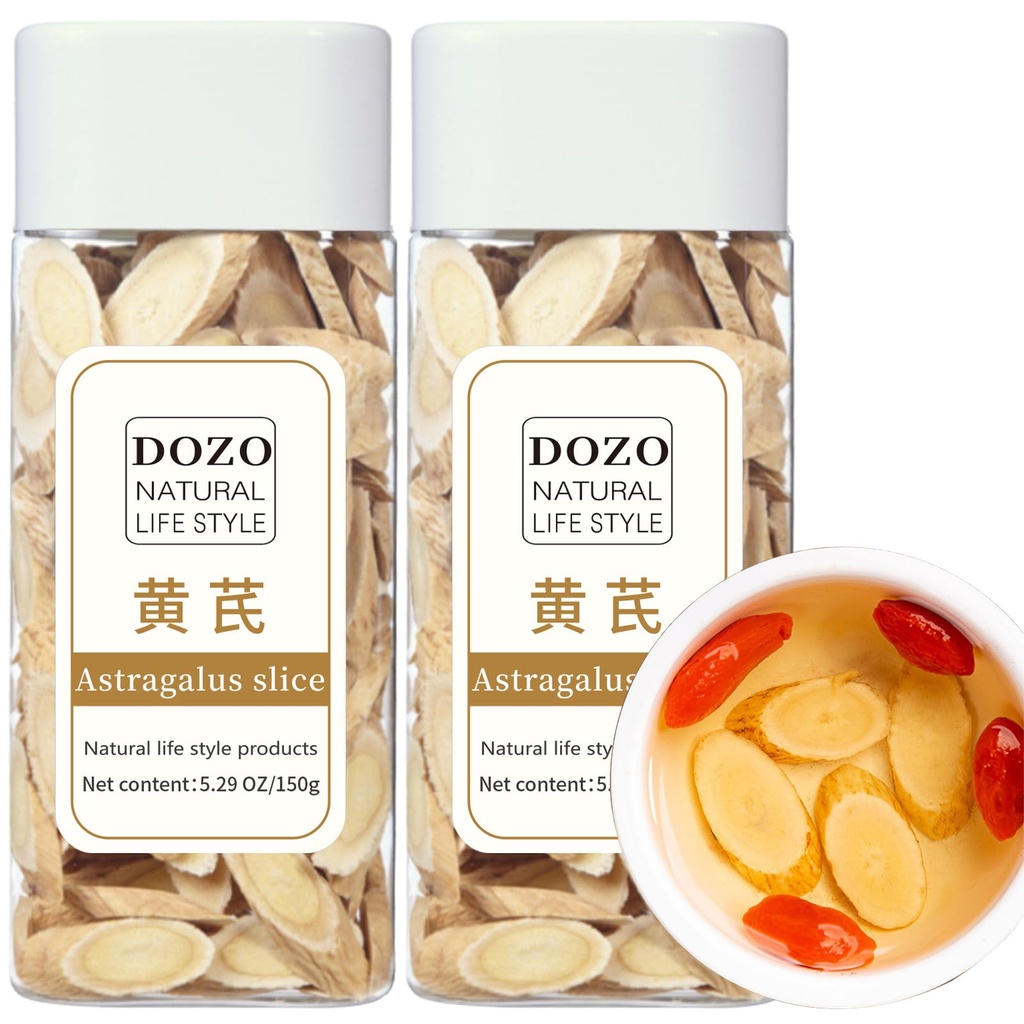 DOZO Astragalus Slice Radix Astragalus Root Huang qi Tea 300g/10.5oz Premium Astragalus Root Tea Slices