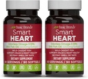 Marques de base Smart Heart Omega-3 Odorless Fish Oil 1000mg - Triple Strength EPA & DHA, non-OGM, Cœur et soutien cognitif - 90 Softgels sans Burpless - 2-Pack