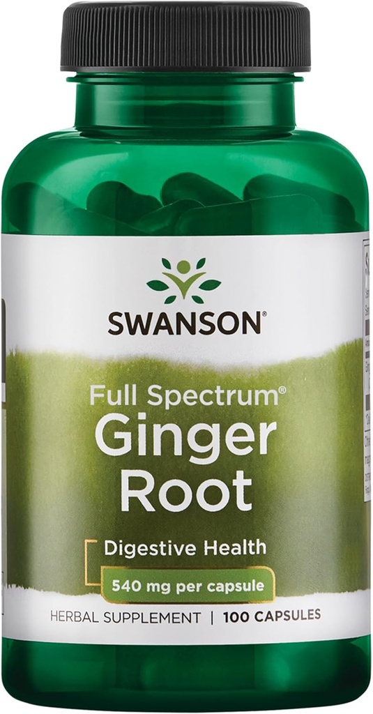 Swanson Premium Marque Ginger Root 540 Milligrammes 100 Capsules