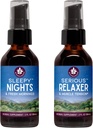 WishJarden Herbs Sleepy Nights Support de sommeil à base de plantes + Supplément de muscle relaxant naturel Relax (2-2oz)