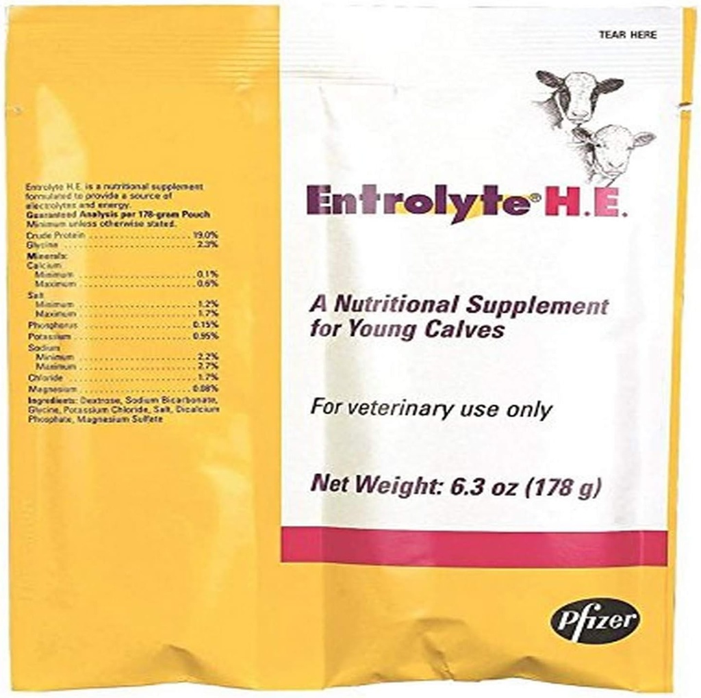 8152 Electrolyte S.E. Packets pour jeunes veaux, 178g