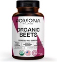 Pomona Wellness supplément de betterave en poudre 1350mg, soutient la pression artérielle, la santé cardiaque, la circulation, l'énergie et la performance athlétique, USDA biologique, non-OGM, végétalien, 100 comprimés