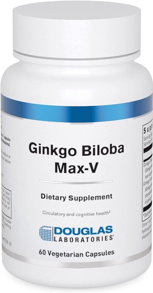 Douglas Laboratories Ginkgo Biloba Max-Va Supporte une circulation saine 60 Capsules