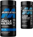 MuscleTech Muscle Builder avec ATP pic et Muscle clair avec HMB, Suppléments de construction musculaire pour hommes et femmes, 30 + 42 Comte