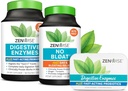 Enzymes digestifs de la santé Zenwise, pas de ballonnement, et l'étain de voyage libre avec des probiotiques pour la santé digestive et gut.