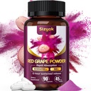 Supplément de résvératrol et régénérateur de cellules NAD+, ultra-haute pureté et biodisponible, soutien de la santé cardiaque, flux sanguin, production d'énergie cellulaire et métabolisme, poudre de raisin rouge, 45 jours d'approvisionnement-62