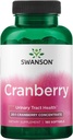 Cranberry de Swanson - soutient la santé du trac urinaire, la lutte contre le bladder et favorise la fonction rénale saine - supplément fait avec 20:1 concentré de jus - (180 softgels)