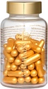 Peau à l'intérieur des cheveux Peau et ongles Collagène complément alimentaire naturel avec vitamine C et collagène marin, 30 jours d'approvisionnement, 60 capsules