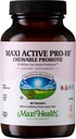 Maxi Health Active Pro-10 Kids Probiotic Chewables – 15 souches pour la santé digestive et immunitaire – 10 milliards de mélange probiotique- sans lait, casher – soutient la santé de Gut, végétarien – 60 ct (stable)
