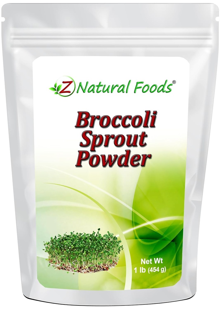 Poudre de pulpe de brocoli - Tous les suppléments naturels d'antioxydants, vitamines et minéraux - Mélanger dans des smoothies, des Shakes et des recettes - cru, végétalien, sans gluten, sans OGM - en vrac 1 lb Taille