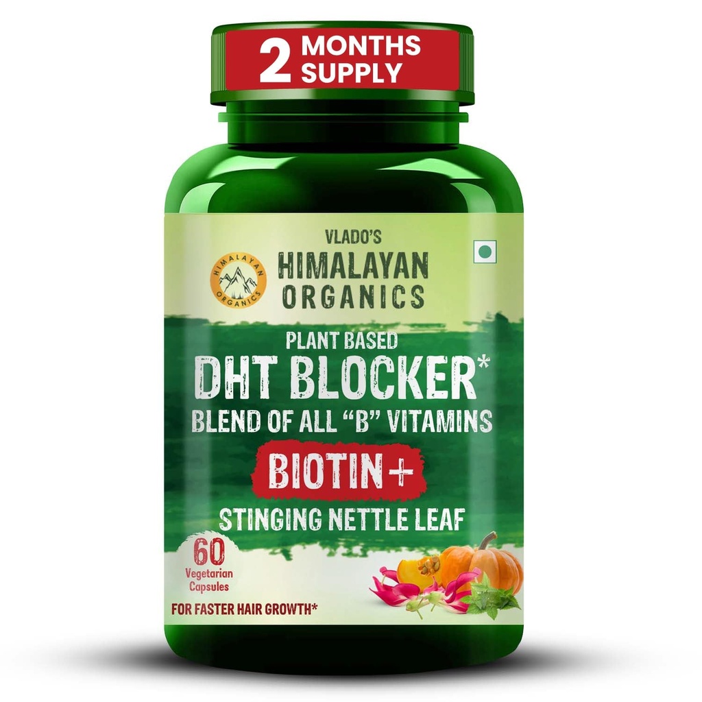 Himalayan Organics Plant-Based DHT Blocker with Goodness of Nettle Leaves