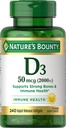 Bounty Vitamine D 2.000 UI Softgels de la nature