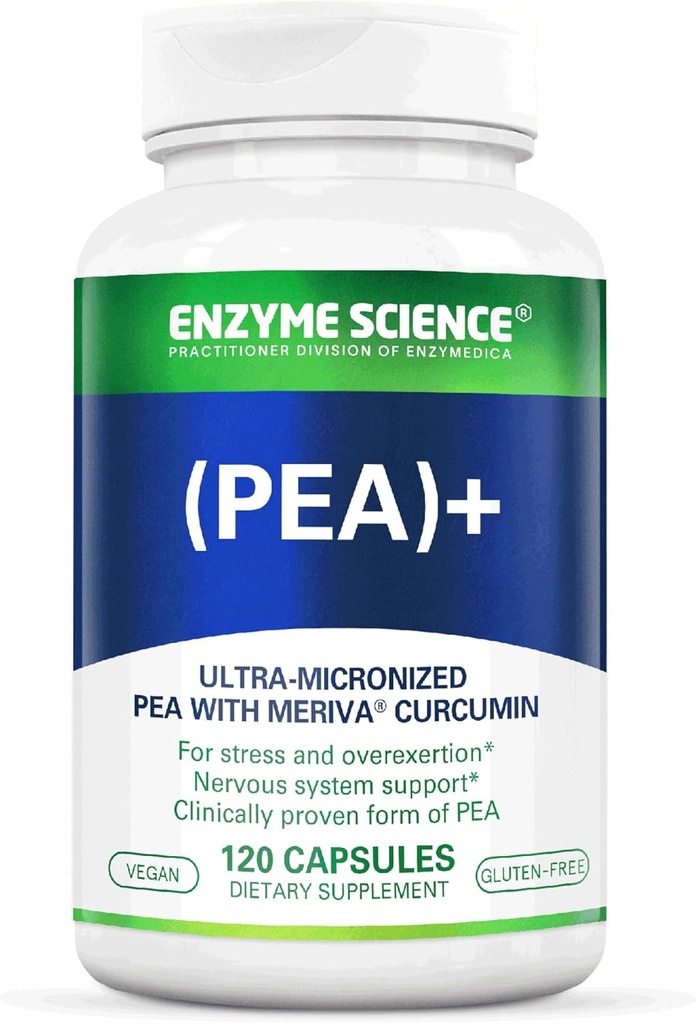 Enzyme Science Pea + Curcumine curcumine curcumine supplémentaire pour le soutien physiologique aide à soutenir les systèmes nerveux, immunitaires et musculaires - 120 capsules