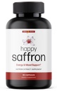 Ultra6 Nutrition Happy Safran Suppléments - Supplément 100% d'extrait de safran pur pour le soutien de la santé oculaire - Enhancer d'humeur pour les femmes et les hommes (90 portions)