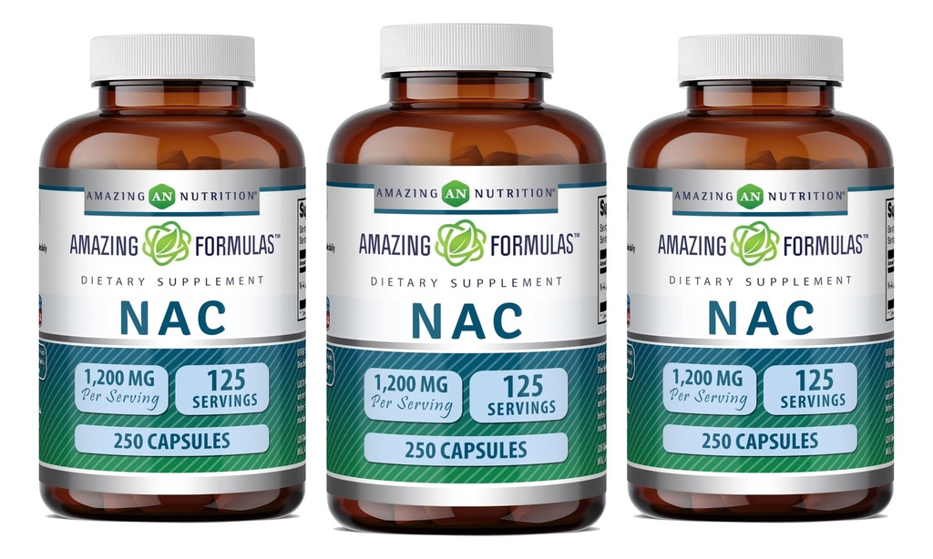 Formules étonnantes Supplément N-acétyle Cysteine NAC 600 Mg.