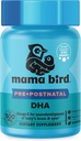 Best Nest Wellness Mama Bird Prenatal DHA - Supplément santé avec Omega-3 DHA & EPA - Supplément huile de poisson pour les femmes enceintes - soutient le développement du cerveau et des yeux foetal - 60 Softgels