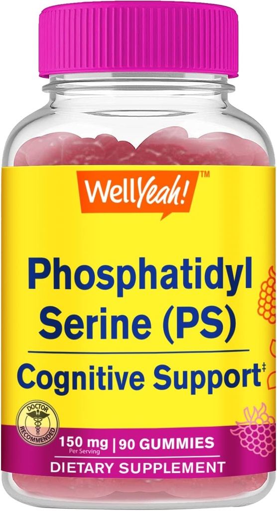 Eh bien oui Phosphatidylsérine Gommies (150mg) Supplément Phosphatidylsérine (en anglais seulement) Soutien cognitif