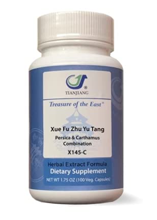 Treasure of the East, Persica & Carthamus Combinaison - Xue Fu Zhu Yu Tang (5:1 Granules d'extrait de plantes concentrées, 100 capsules)
