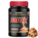 ALLMAX Nutrition ISOFLEX Isolation des protéines de lactosérum, Caramel Macchiato - 2 lb - 27 grammes de protéines par scoop - Zéro gras et sucre - 99% Sans lactose - Sans gluten et sans soja - Environ 30 portions
