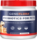 Enzymes digestifs et probiotiques pour chiens, chats, lapins et plus pour stimuler l'immunité, soulager les allergies, réduire la respiration doggy, réduire la diarrhée et le gaz, et promouvoir les mouvements réguliers de Bowel
