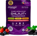 18,000mg Pure Himalayan Shilajit (90 Gummies) Ashwagandha, 75% Acid Fulvic & 85+ Trace Minerals I Hommes, Femmes I Panax Ginseng, Rhodiola, Turmeric, Gingko Biloba, Cordyceps, Sting Nettle.