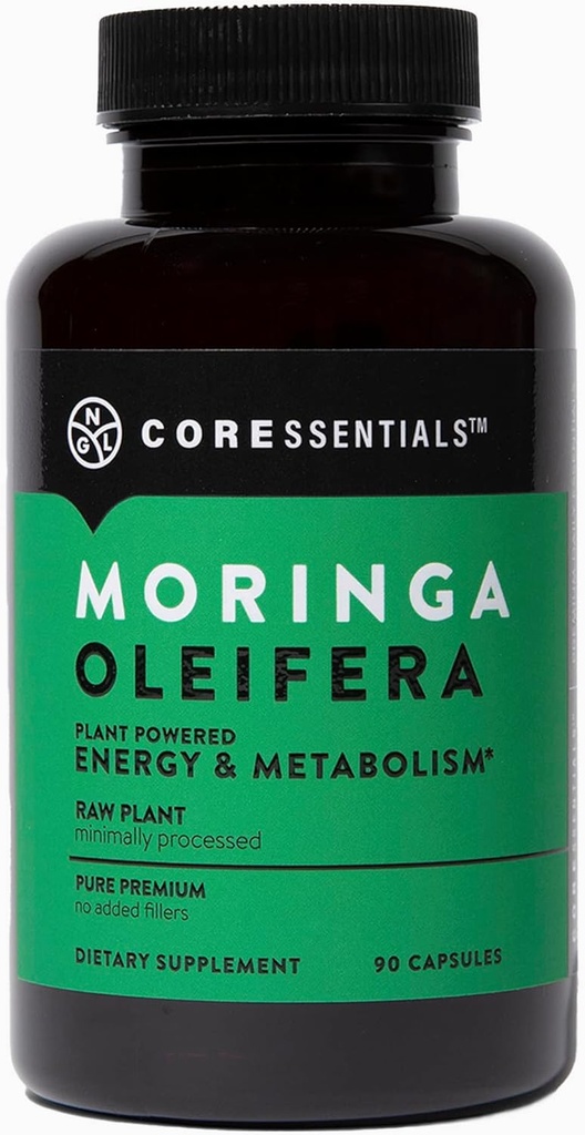 GL Moringa Capsules 1300mg par Nutrition Greenlife , Pure Raw Moringa Oleifera Superfood Dietary Supplément , 90 Capsules