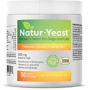 Green Pets Organics Natur-Yeast Brewer's Least for Dogs and Cats - Soutient le système immunitaire et la digestion, favorise une peau saine et un manteau brillant, 90 chews doux