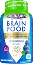 Vitafusion Cerveau Alimentation Gummy Supplément: 125mg Ashwagandha, 100mg Phosphatidylsérine par portion, B Vitamines, 50ct (25 jours d'approvisionnement), Blueberry Flavor d'Amérique.