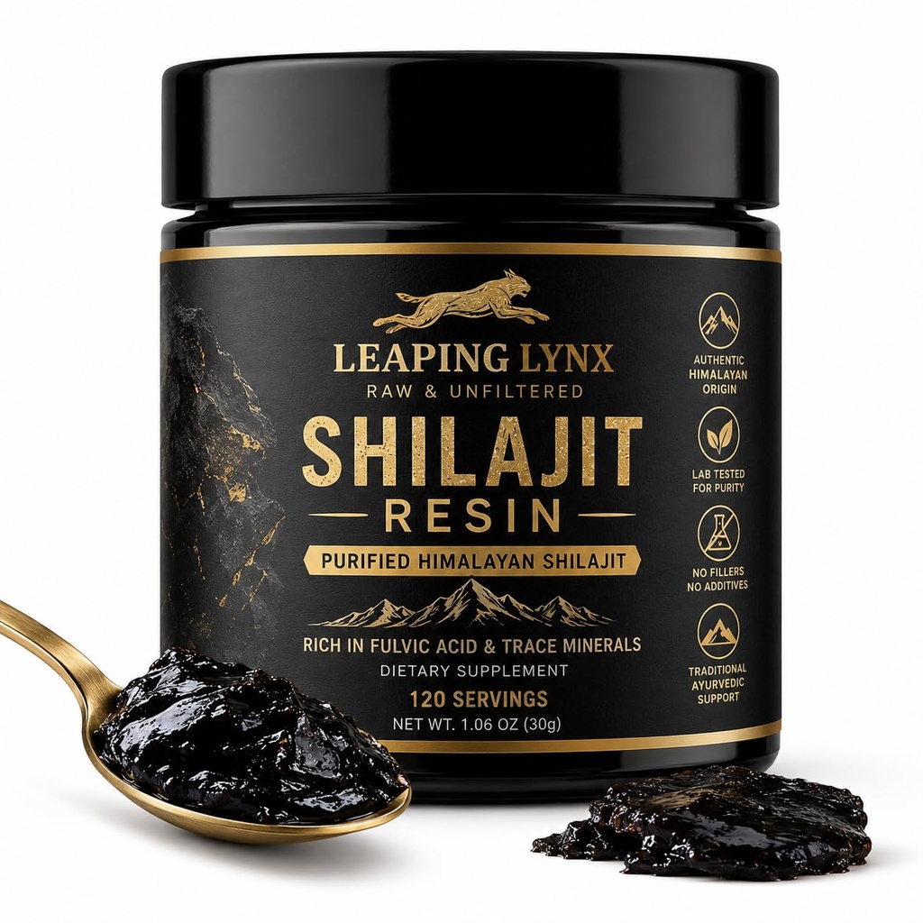 Himalayan Shilajit Résine [1000 mg] Pure Shilajit Organic Natural. Trace Minéraux