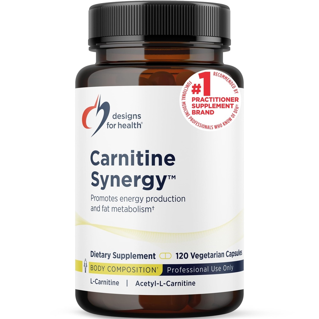 Conceptions pour la santé Carnitine Synergy - 400mg L-Carnitine (à partir du tartrate de carnitine) + 100mg Acetyl L-Carnitine Pills - Non-OGM + Supplément végétarien (120 capsules)