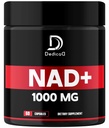 Supplément NAD 1000 mg - Supplément NAD pur - Énergie et réparation de l'ADN, Vieillissement Défense, Fonction cérébrale - 60 Capsules